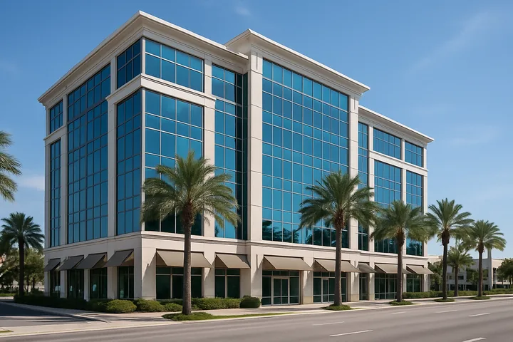 I-Drive Orlando glass curtain wall mid-rise office building
